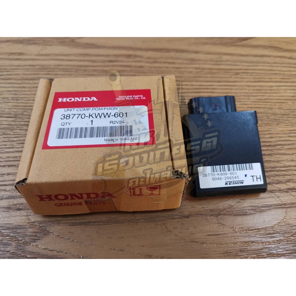 กล่องควบคุมการทำงานเครื่องยนต์ กล่องECU WAVE110i แท้ๆ 38770-KWW-601