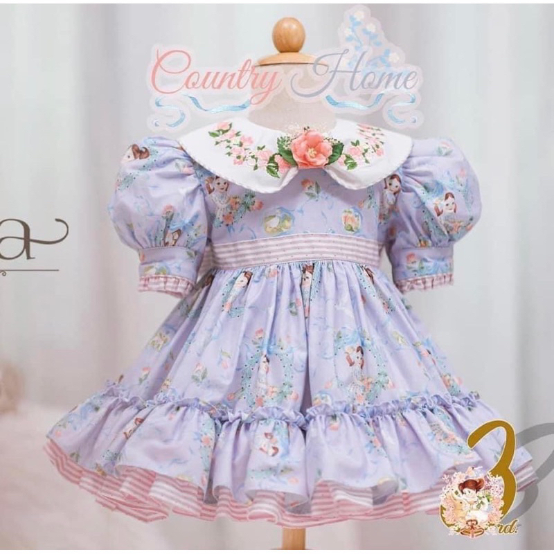 ชุดเดรสเทวิกา tevika size 100 พิกกี้พลอย