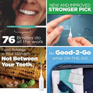 GUM Soft-Picks Original, Advanced, Comfort Mint, Wider Spaces ไม้จิ้มฟันแบบนุ่ม พร้อมกล่องใส่สำหรับพกพา กัม ซอฟท์พิคส์