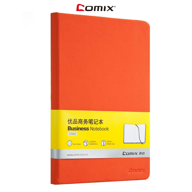 Comix C5902 สมุดโน๊ต A5 สมุดปกหนัง มีเส้น เครื่องเขียน อุปกรณ์การเรียน ไดอารี่ สมุดบันทึก สมุดพร้อมส
