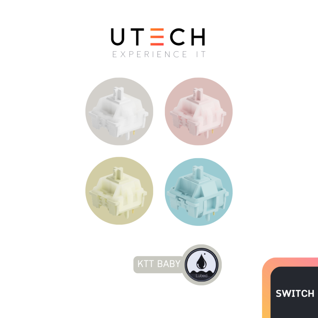 สวิตช์ (45 ตัว) KTT Baby Series สวิตช์คีย์บอร์ด Linear Tactile ลูป by UTECH