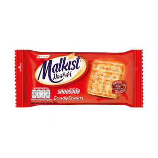 [2 แพ็ค] Malkist Cracker Sugar มอลคิสท์ ขนม แครกเกอร์ รสออริจินัล 28 ก. รวม 24 ชิ้น