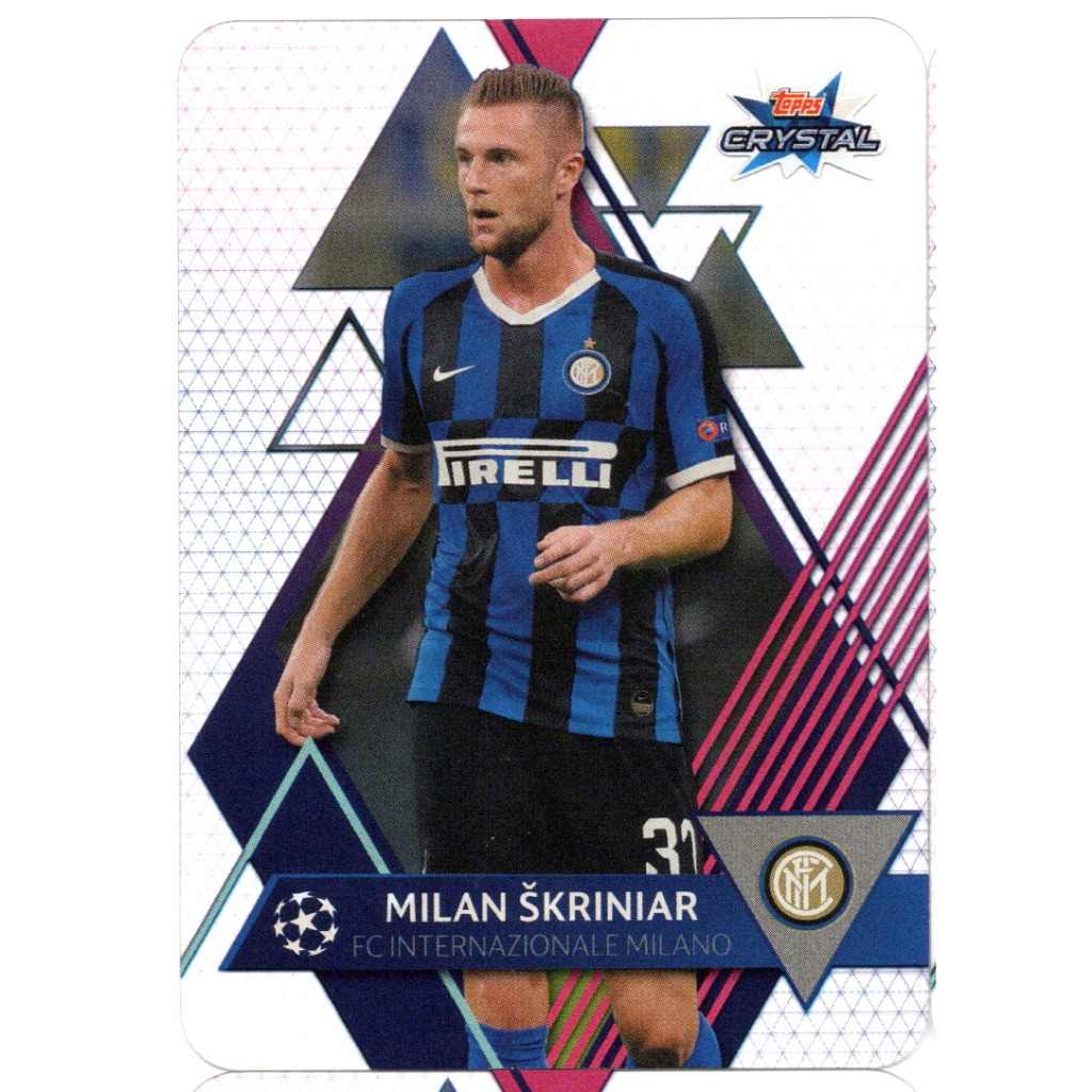 Milan Skriniar Inter Milan 2019 Topps Crystal UCL#71