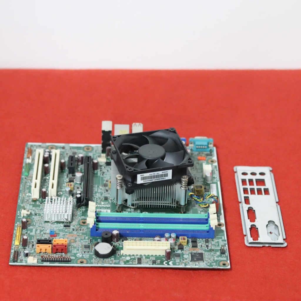 mainboard เมนบอร์ด Lenovo IS6XM REV 1.0 socket 1155 +CPU intel i5 -2400 3.10GHz +พัดลมcpu +ฝาหลังครบ