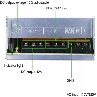 [10 ปีไม่เสีย] สวิตช์ชิ่ง12v โม 33A 400W แท้ กันฝน แบบมีพัดลม สวิทชิ่ง สวิทช์ชิ่ง Switching Power Supply สวิชชิง