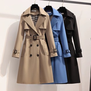 SUIT-13 ชุดสูทผู้หญิง สูทโค้ท แขนยาวกระโปรง มีเข็มขัด โค้ทแข…