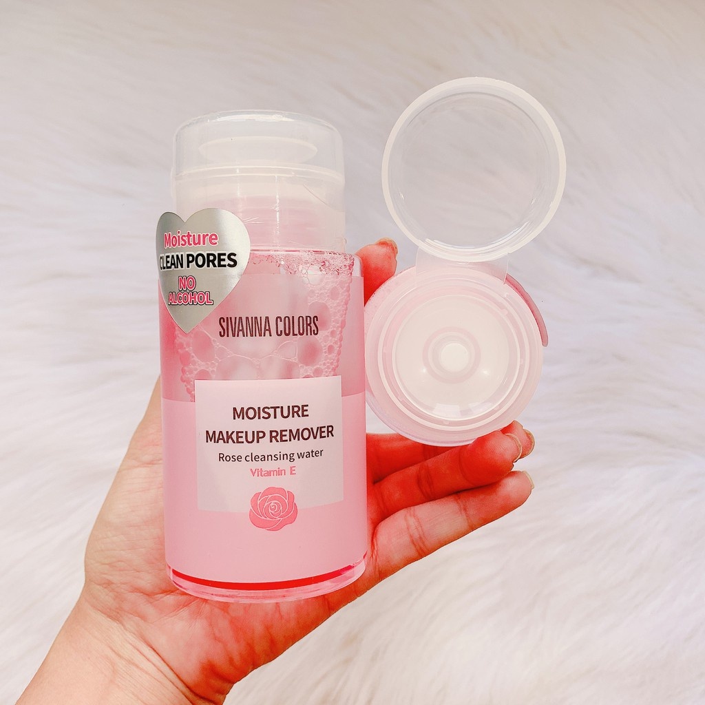 SIVANNA COLORS Moisture Makeup Remover Rose Cleansing รูปที่ 4