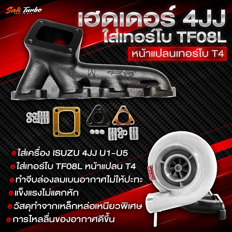 เขาหล่อ4JJสำหรับใส่เทอร์โบTF08Lสไตล์เฮดเดอร์