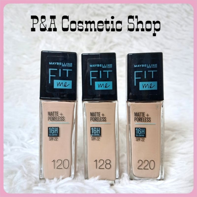 ของแท้ % Maybelline fit me เมย์เบลลีน นิวยอร์ก ฟิต มี แมท แอนด์ พอร์เลส ลิควิด 30 มล.