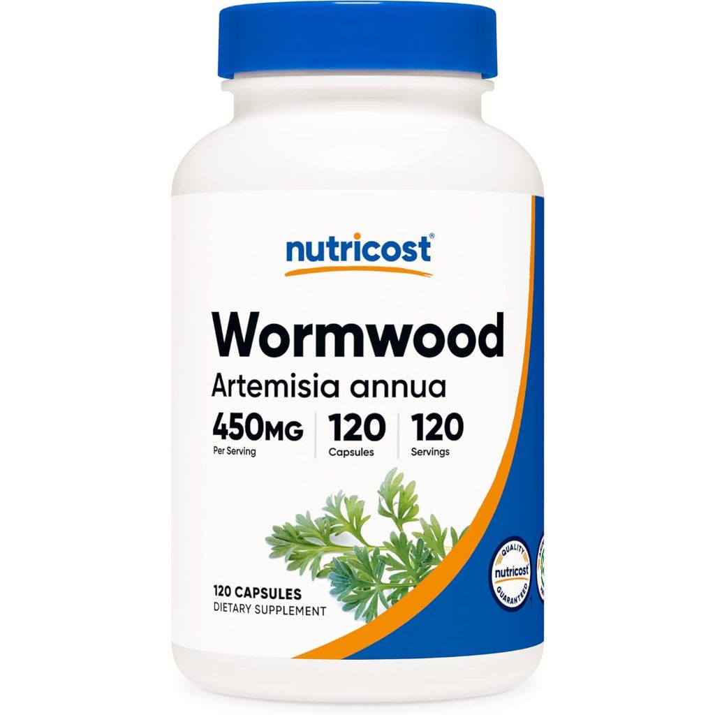 Nutricost, Wormwood, 450 mg, 120 Capsules - [EXP 08/2026]