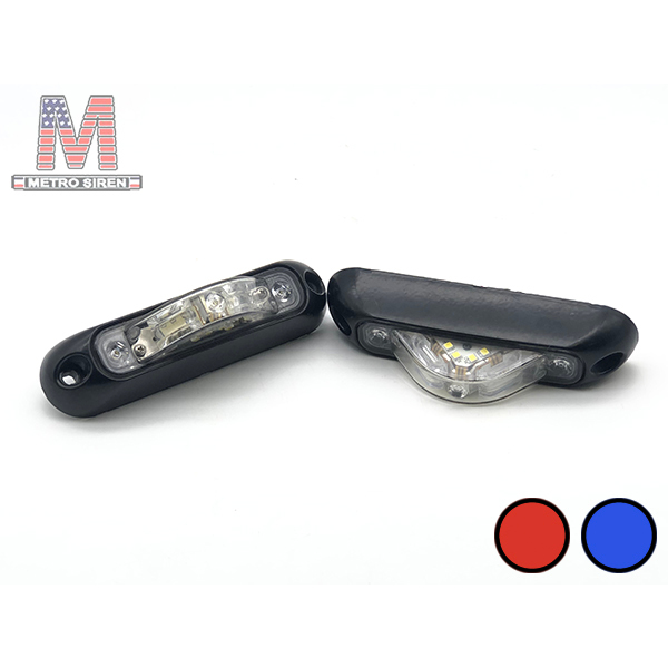 Whelen ION แบบแปะ V3 สีแดง สีน้ำเงิน ไฟไซเรน (มือสอง - คู่)