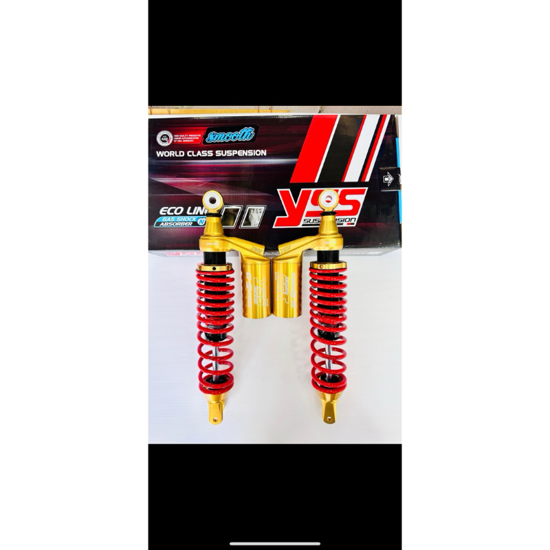 โช๊ค YSS PCX160 รุ่น ECO-LINE สีแดง-ทอง ความสูง 365mm