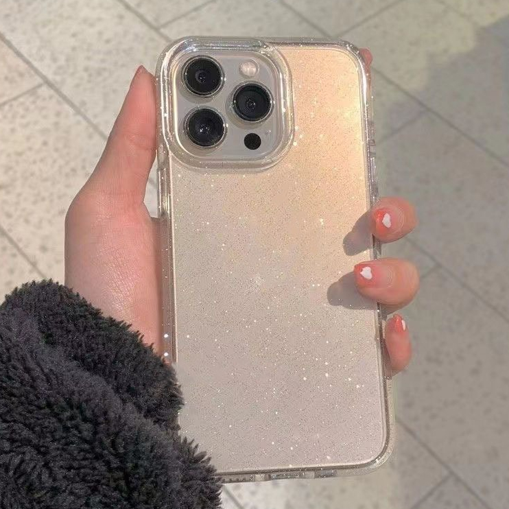 เคสสำหรับไอโฟน 15 Pro Max 13 12 11 14 PROMAX เคสโทรศัพท์มือถือซิลิโคน เคสใสกากเพชร สำหรับiPhone case เคสกันกระแทก 7 plus