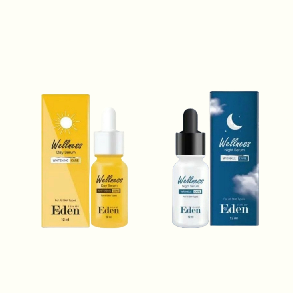 Proyou โปรยู สกินแคร์เกาหลี : เซ็ตคู่ Wellness Day Serum (12ml) & Wellness Night Serum (12ml)