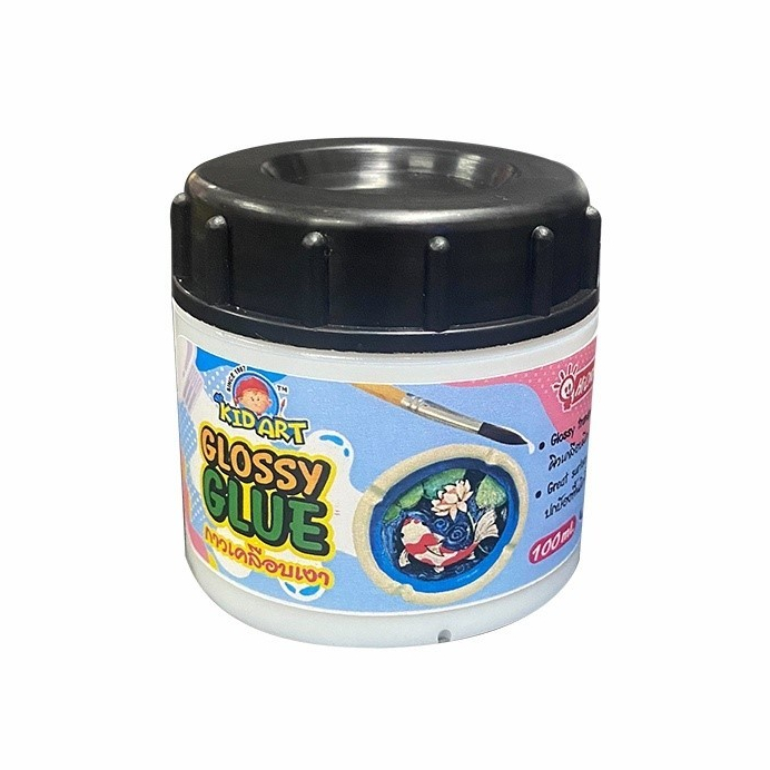 น้ำยาเคลือบเงาดินปั้น กาวเคลือบเงา 100 ml. Kidart - GLossy GLUE