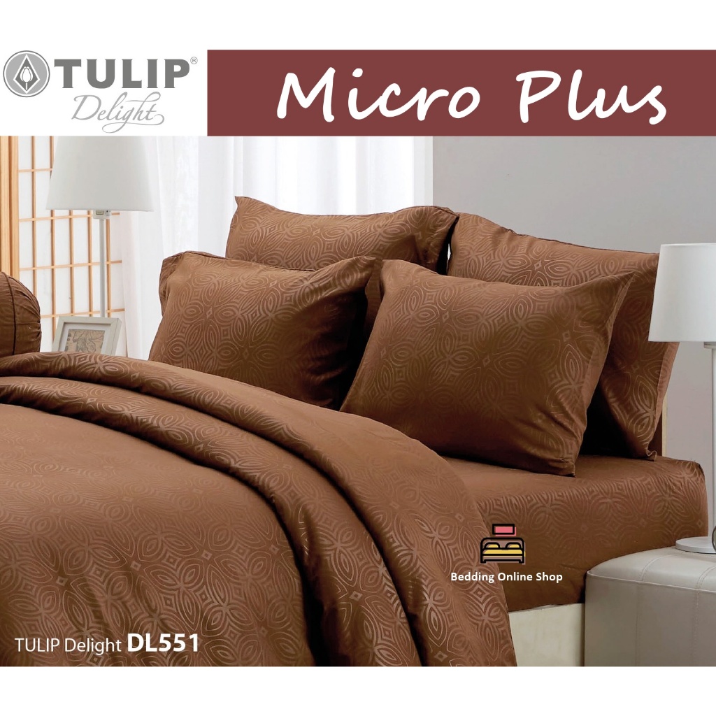 Tulip Delight 🎀DL551🎀  ชุดเครื่องนอนทิวลิปดีไลท์ สีพื้นอัดลาย ลวดลายนูน บนเนื้อผ้าสัมผัสได้