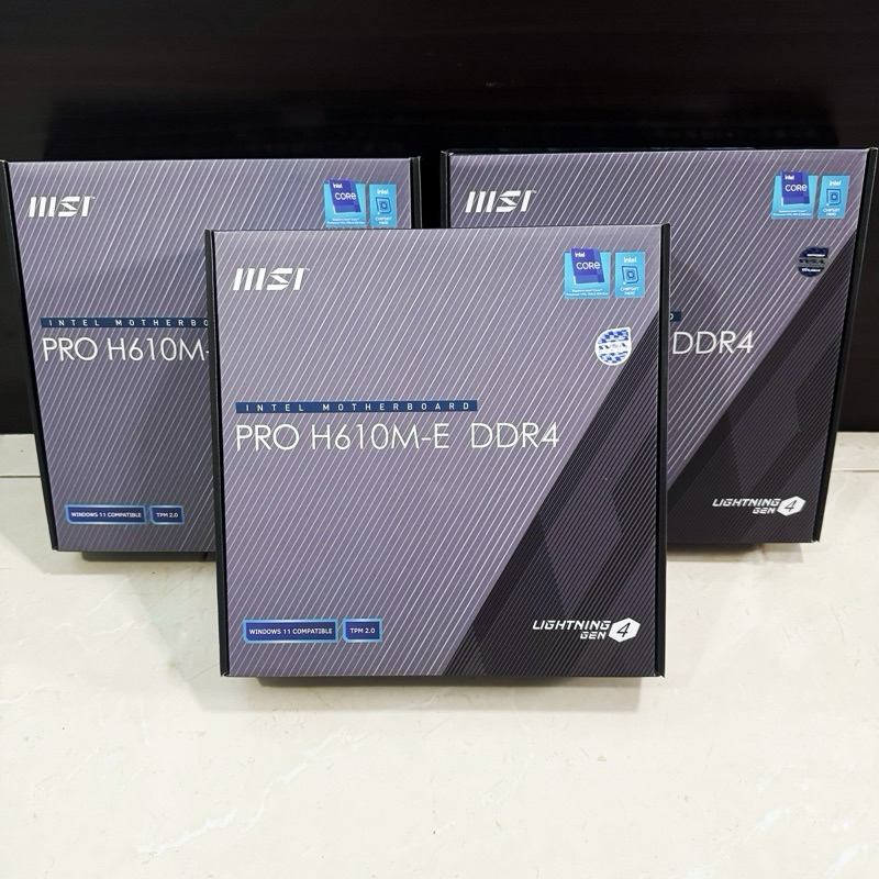 🌈ทักแชท1,799) Mainboard MSI (1700)  รองรับ i3 i5 i7 GEN 12 MB MSI PRO H610M-E 1700 สินค้ามือ 1