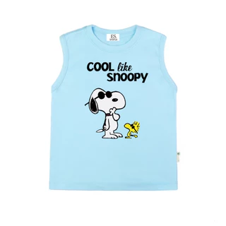 ES.SHOP28 เสื้อแขนกุด ผู้หญิงผู้ชาย หลวม ๆ ฤดูร้อนผู้หญิง ลายการ์ตูน OP93