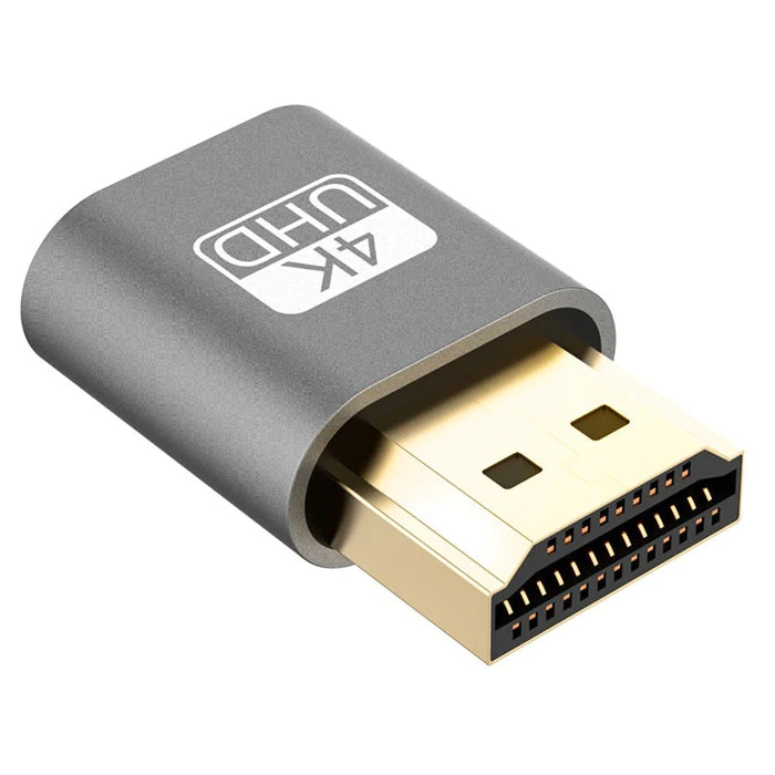 (ส่งจากไทย) HDMI DUMMY 4K ใช้แทนจอ เวลารีโมทควบคุมระยะไกล