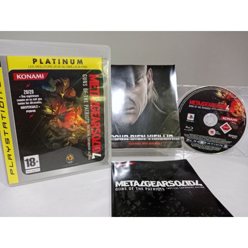 แผ่นเกมส์ Ps3 - Metal gear solid 4 : Guns of the patriots (Playstation 3) (อังกฤษ)