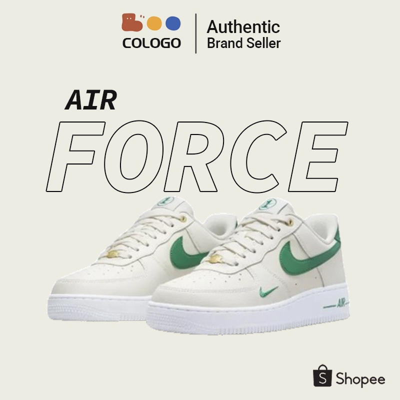 Nike Air Force 1 Low '07 SE DQ7582-101 air force รองเท้าผ้าใบ Off-White Green 💯