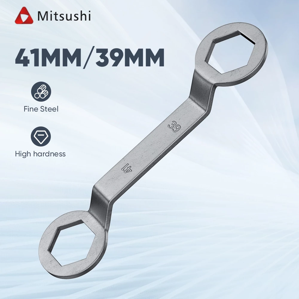 Mitsushi ประแจ ขันคลัช 39x41 17-24 ประแจแหวนข้างปากตาย ประแจแหวน 2 ข้าง ประแจแหวนข้างสำหรับใช้งานซ่อมมอเตอร์ไซค์