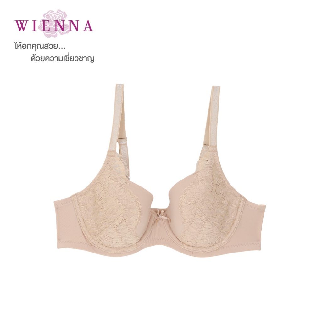 WIENNA เสื้อชั้นใน Beauty 5 Cup DB61400 มีโครง สีเนื้อ ดำ แดง ชมพู เทา Tulip Carnation