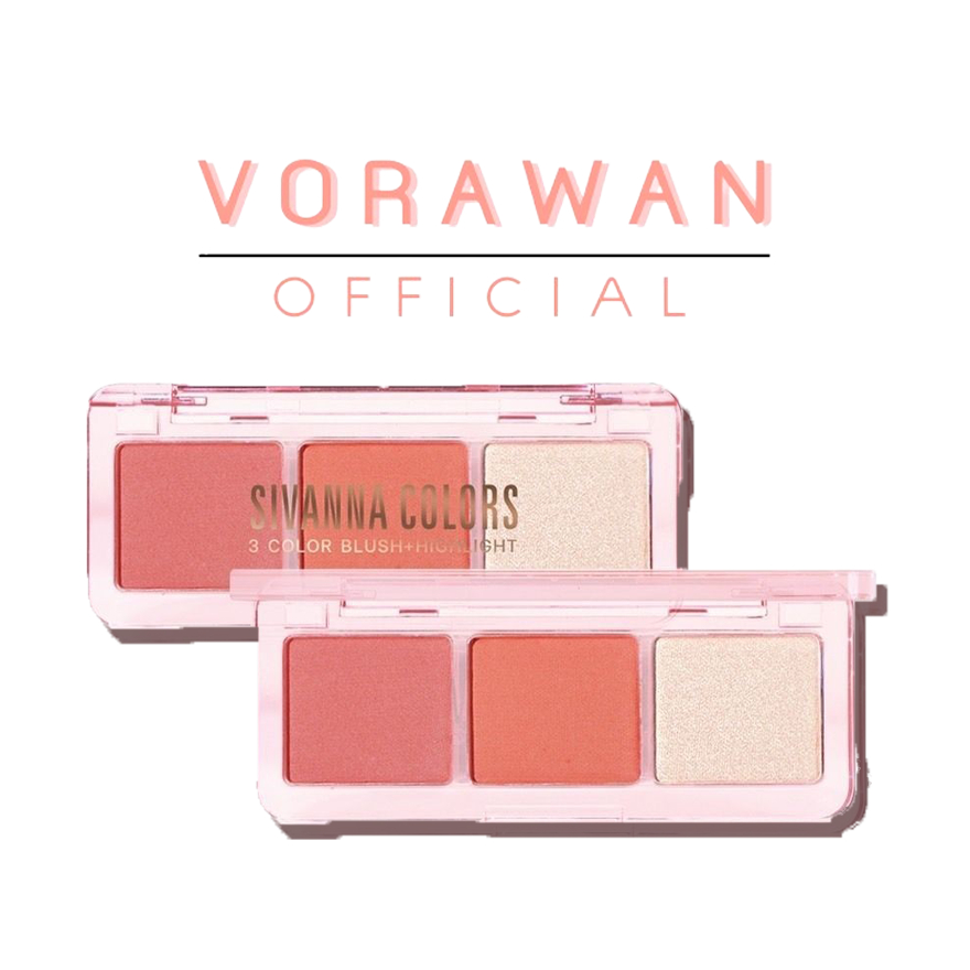 HF152 Sivanna 3 COLOR BLUSH+HIGHLIGHT บลัชออน & ไฮไลท์