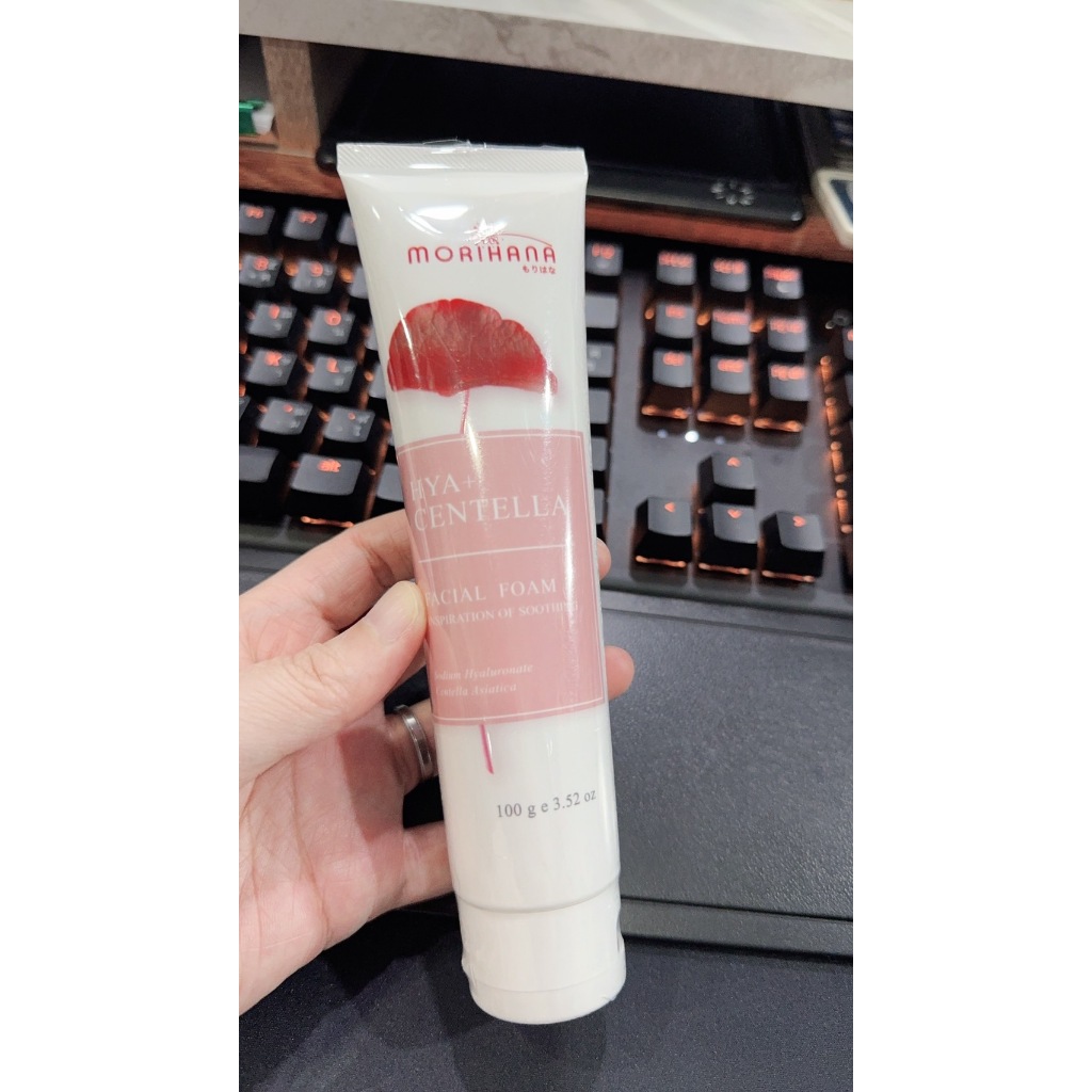 MORIHANA HYA+CENTELLA Facial Foam 100g ผลิตภัณฑ์ทำความสะอาดด้วยประสิทธิภาพไฮยาลูรอน+ใบบัวบก