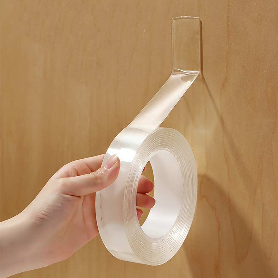 เทปกาวนานาโน แบบใส สองด้าน ใช้ซ้ําได้ ไม่ทิ้งคราบกาวเวลาแกะ Tape Nana /TAPE-008
