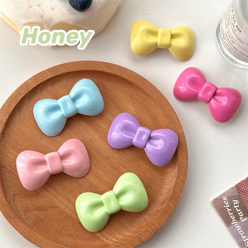 Cute 259 กิ๊บติดผม กิ๊บหนีบผมโบว์นูนสีพาสเทล