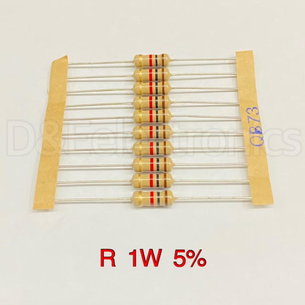 R Resistor ตัวต้านทานขนาด 1/2w 5% ยี่ห้อ Royalohm (จำนวน 100 ตัว) **อ่านรายละเอียดก่อนสั่ง**
