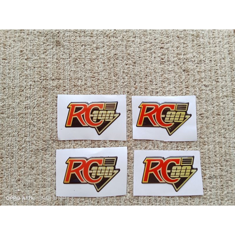 สติ๊กเกอร์​RC100​/RC80สติ๊กเกอร์​เรซิ่น​นูน​ใส​ อะไหล่​ทดแทน​