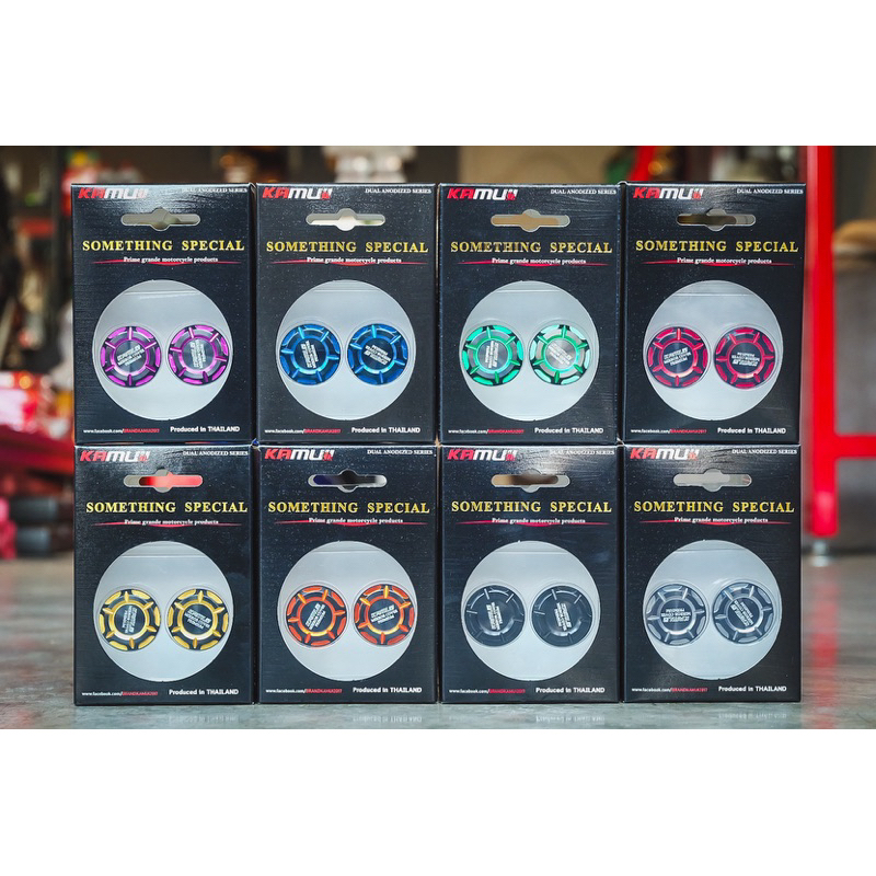 (ปั้มเดิมใส่ไม่ได้) ฝาปิดรูกระจกเดิม KAMUII สำหรับ XMAX มี 8 สี ชุดละ 540฿