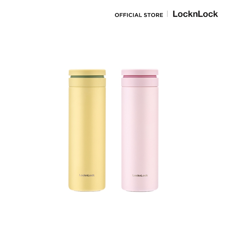 LocknLock กระบอกน้ำเก็บอุณหภูมิ Silhouette Screw Tumbler ความจุ 440 ml. รุ่น LHC4287
