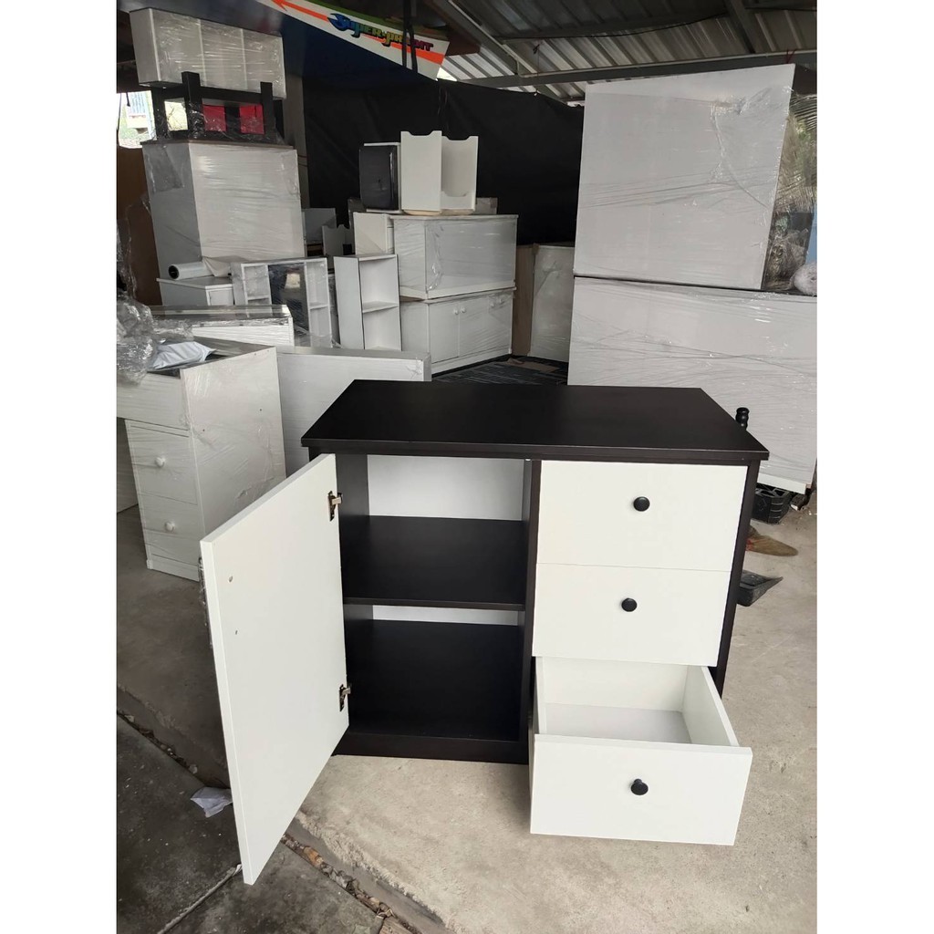 ราคาถูก Hawa 90 Furniture เคาน์เตอร์ 1บาน 3ลิ้นชัก บานในขอบ 50*100*80