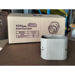อุปกรณ์รางครอบท่อแอร์ ต่อตรง TJ-75 TOTO Slim ขนาด 75 ของแท้คุณภาพดี