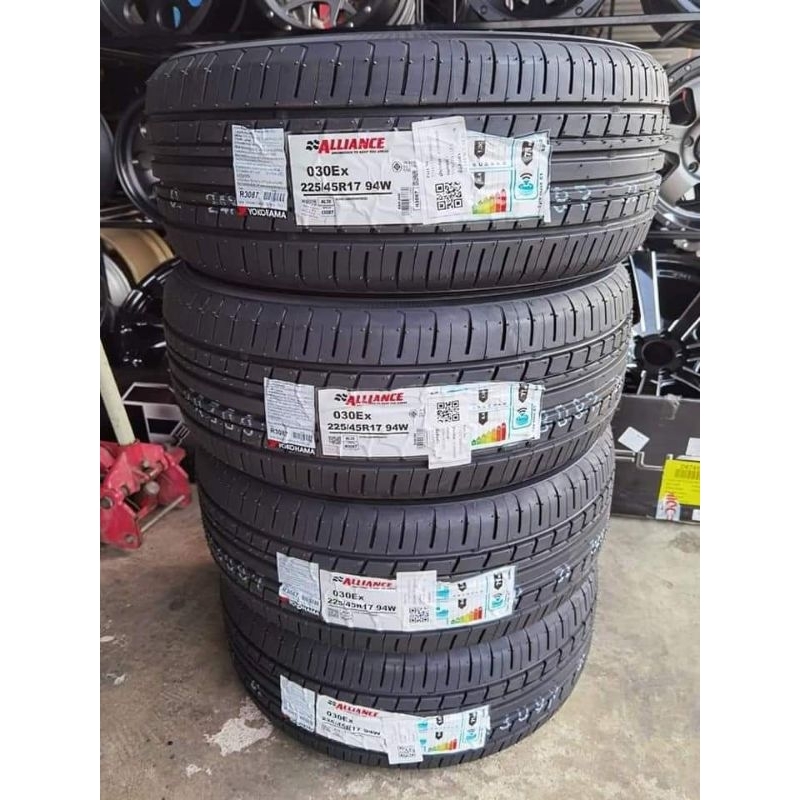 🚗🚓yokohama al30 225/45/17 ปี25 ผลิตญี่ปุ่น ยางใหม่