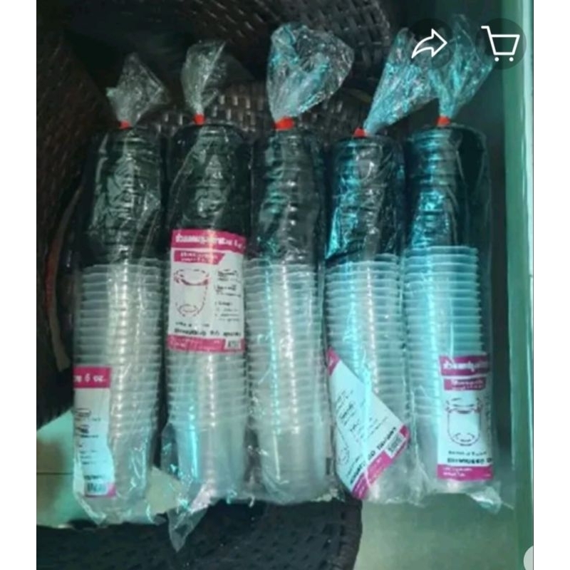 ถ้วยเต้าหู้ ฝาฉีก ( ฝาสีดำ ) ราคายกลัง 500 ชุด ขนาด 6 ออนซ์ ใส่เต้าหู้ เต้าฮวย ขนม ลูกตาล น้ำลำไย สดชื่น