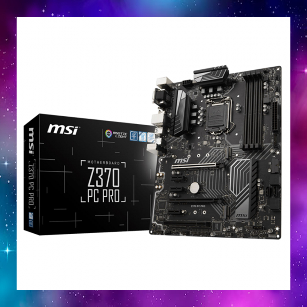 MAINBOARD (เมนบอร์ด) 1151 MSI Z370 PC PRO GEN8-9 ใช้งานปกติ