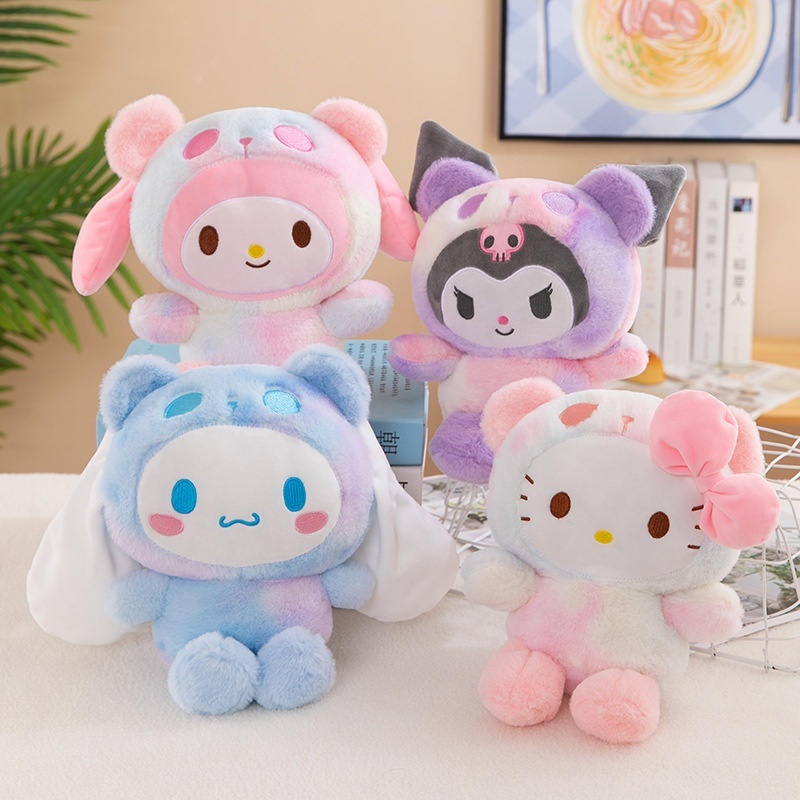 ตุ๊กตายัดนุ่น Sanrio Kuromi My Melody Cinnamoroll Hello Kitty Pochacco ของเล่นสําหรับเด็ก