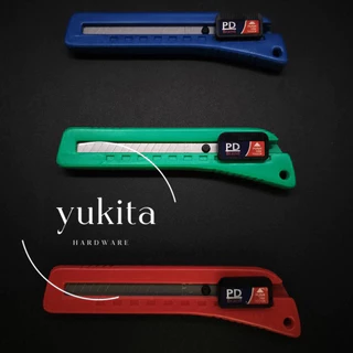 (1 ชิ้น) มีดคัตเตอร์ PD คัตเตอร์ใบใหญ่ เกรด ABS อย่างดีแข็งแรง คละสี