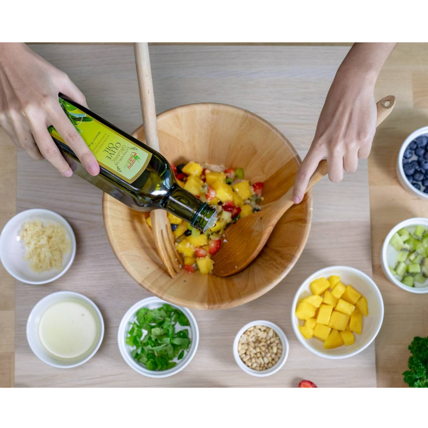 น้ำมันมะกอกสกัดเย็น มี 3 ขนาดให้เลือก  HappyMate Organic Extra Virgin Olive Oil - รูปที่ 5