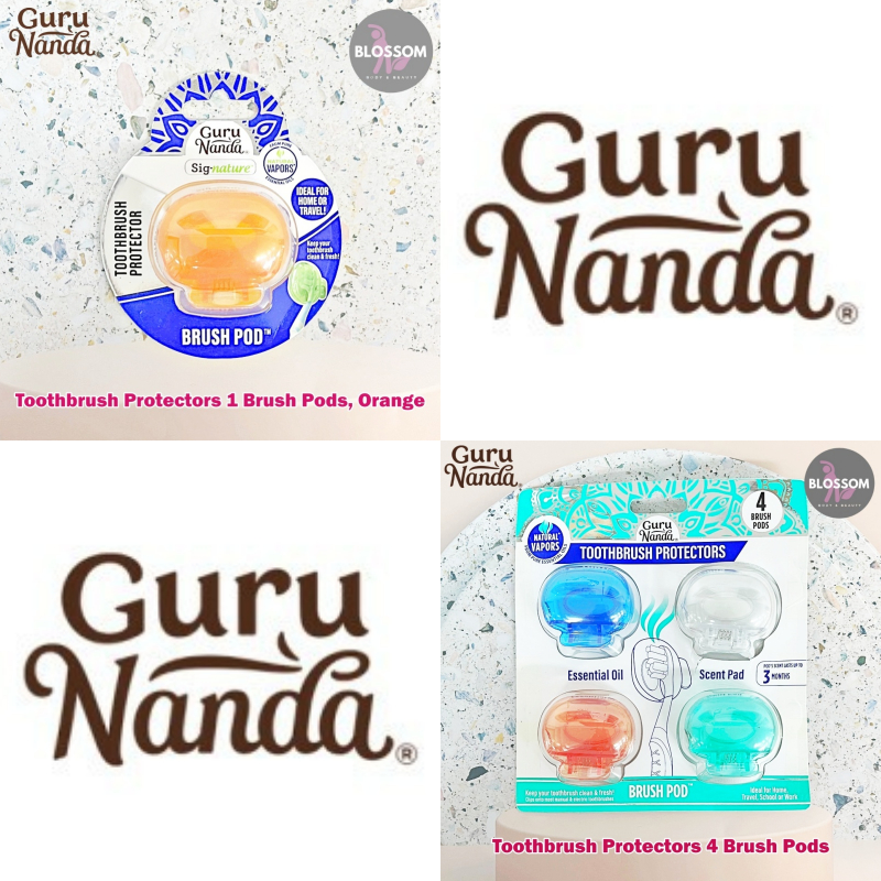 Guru Nanda - Toothbrush Protectors 1 or 4 Brush Pods ฝาครอบแปรงสีฟัน