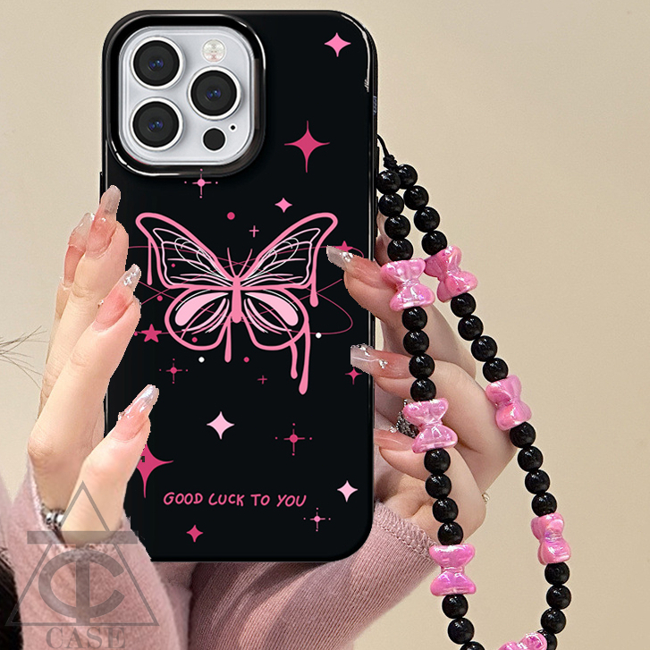 เคสไอโฟนแบบนิ่มพร้อมสร้อยข้อมือ ใช้ได้กับ iPhone 11 13 14 12 15 Pro Max XR 7 8 Plus 11promax 13promax 14ProMax 12pro max