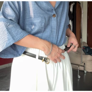 Begunclothes Begun05 Pants [3สี] Samurai Pants กางเกงขายาว ทรงกระบอกใหญ่ ผ้าคอตตอน