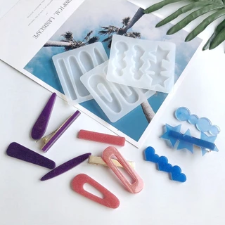 แม่พิมพ์ซิลิโคนกิ๊บติดผมน้ำยาเรซิ่น สำหรับทำเครื่องประดับ diy