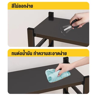 ชั้นวางของพับเก็บได้ มีล้อเลื่อน 3/4/5ชั้น ชั้นวางของในครัว ไม่ต้องประกอบ เปิดใช้งานเเค่1วิ ทำจากเหล็ จัดเก็บสะดวก