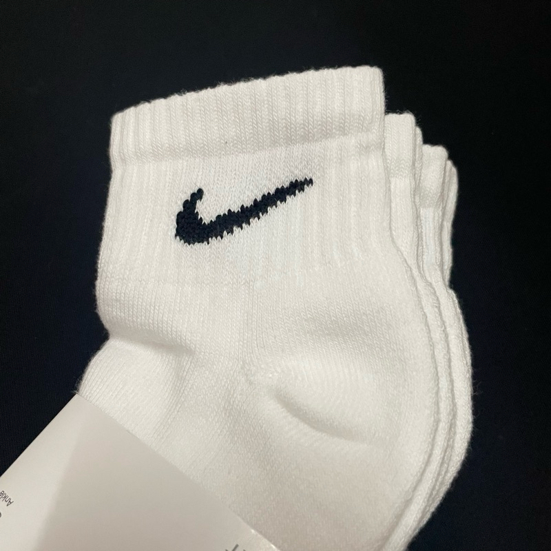 [พร้อมส่ง ของแท้100%] ถุงเท้า Nike Everyday / Performance สีขาว แบบหนา/แบบบาง (ข้อสั้นคลุมข้อเท้า)
