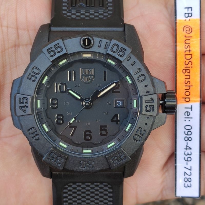 Luminox 3501.BO มือ2 แท่งเขียว/ส้ม เม็ดมะยมขันเกลียว